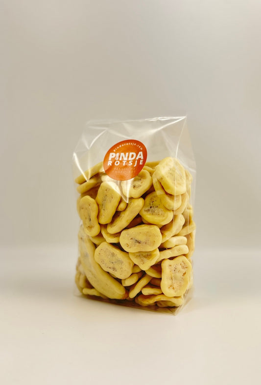 Witte chocolade yoghurt bananenchips 400 gram