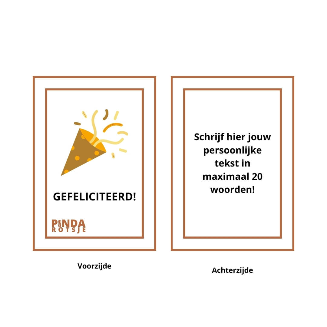 Gefeliciteerd cadeau