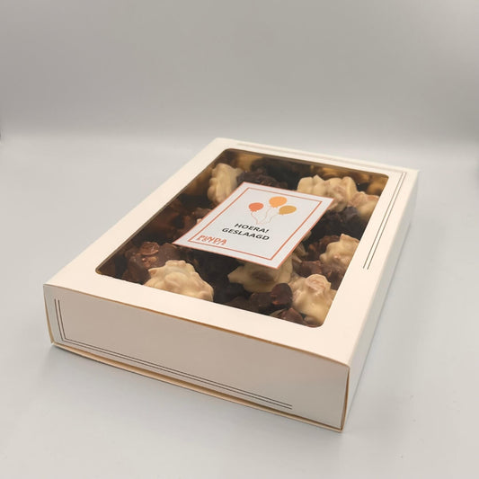Geslaagd cadeau chocolade