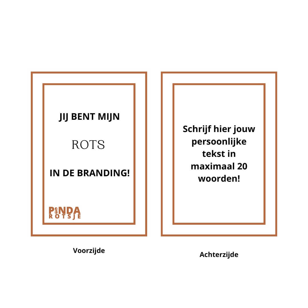 Rots in de branding cadeau