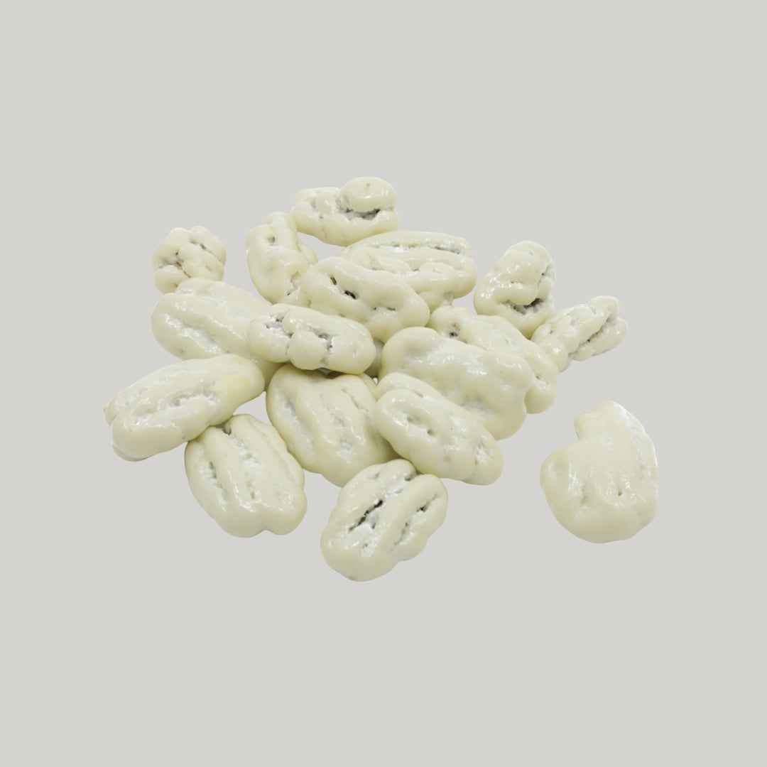 Witte chocolade pecannoten