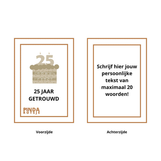Cadeau 25 jaar getrouwd