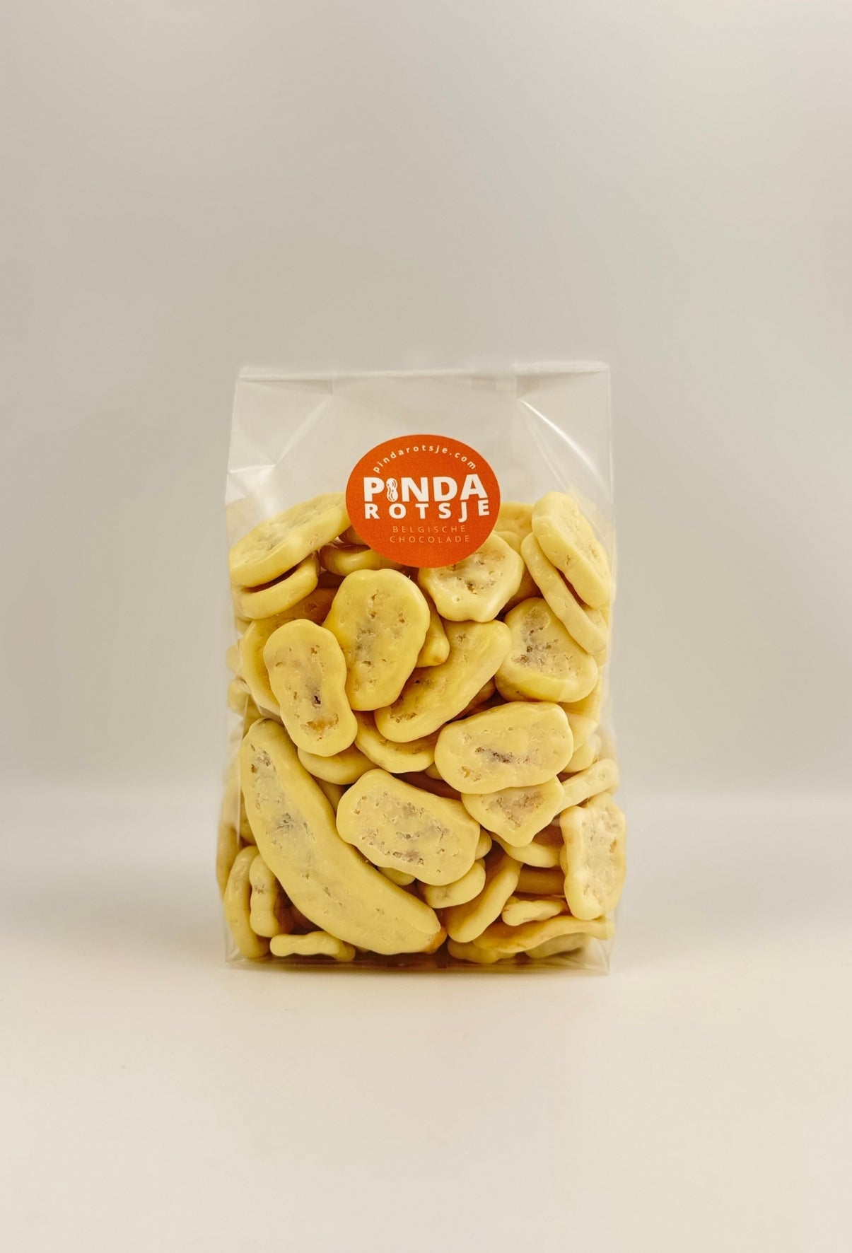 Witte chocolade yoghurt bananenchips 400 gram