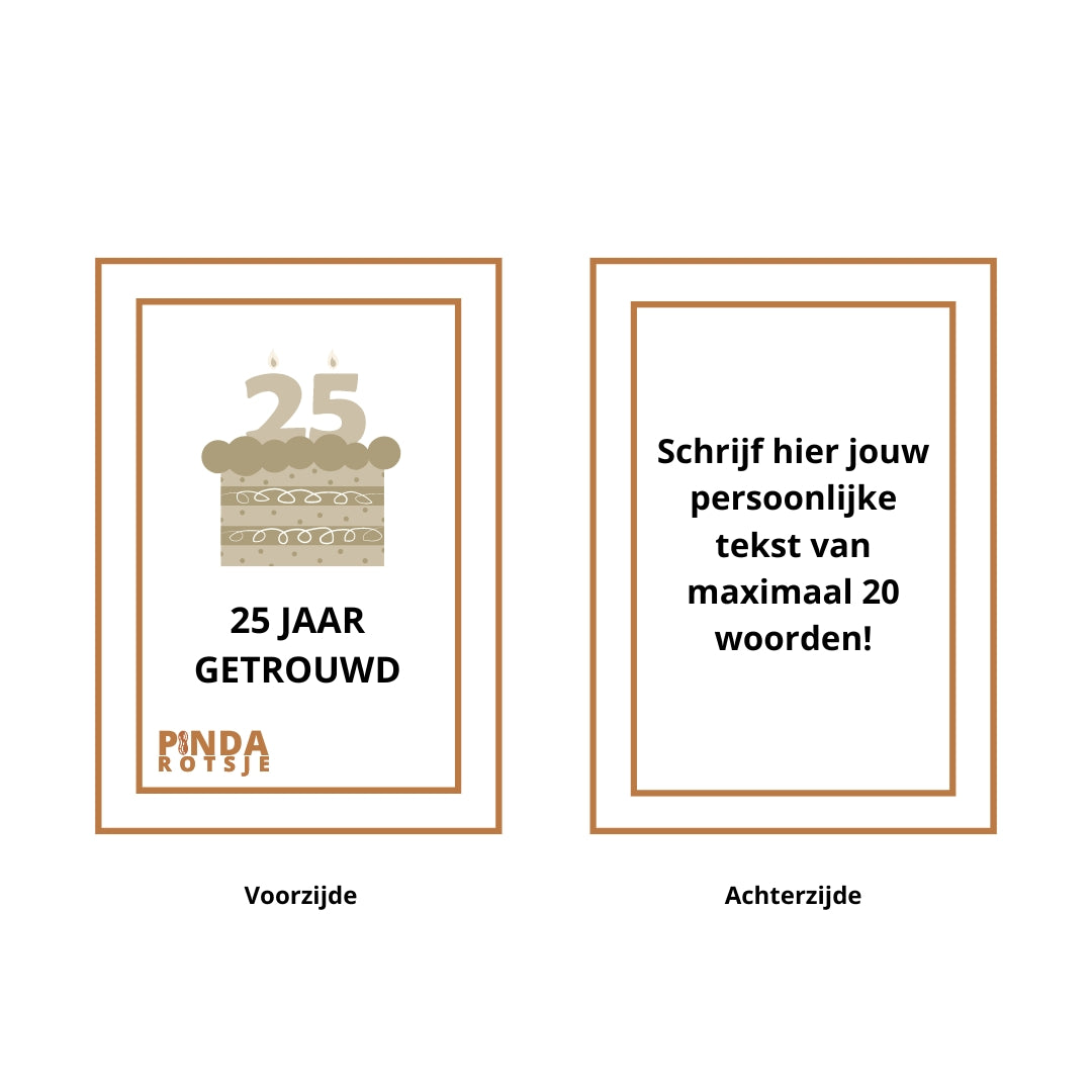 Cadeau 25 jaar getrouwd